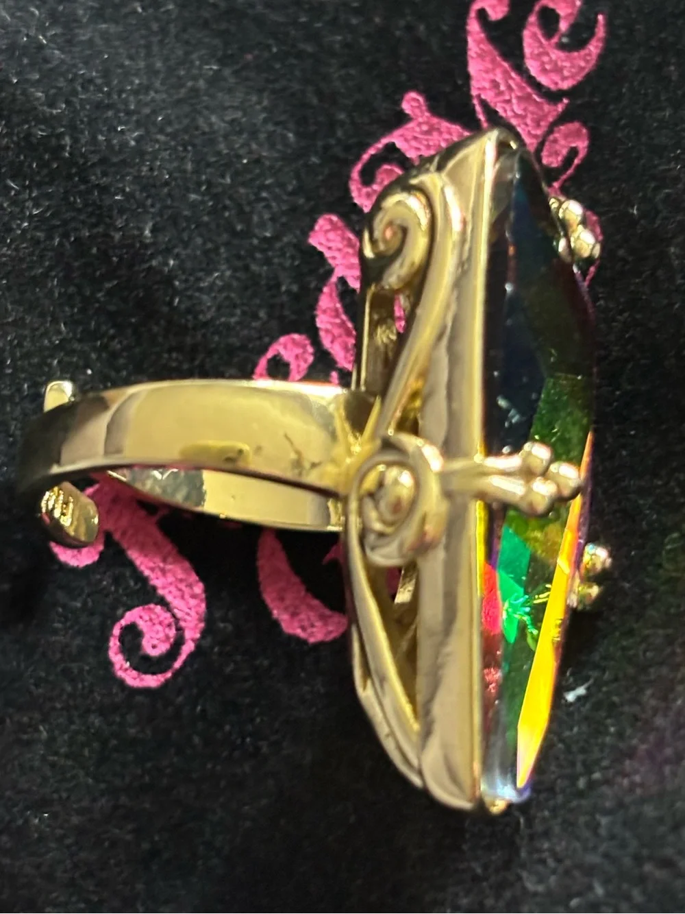 Feed Me Gems Volcano Aura Ring